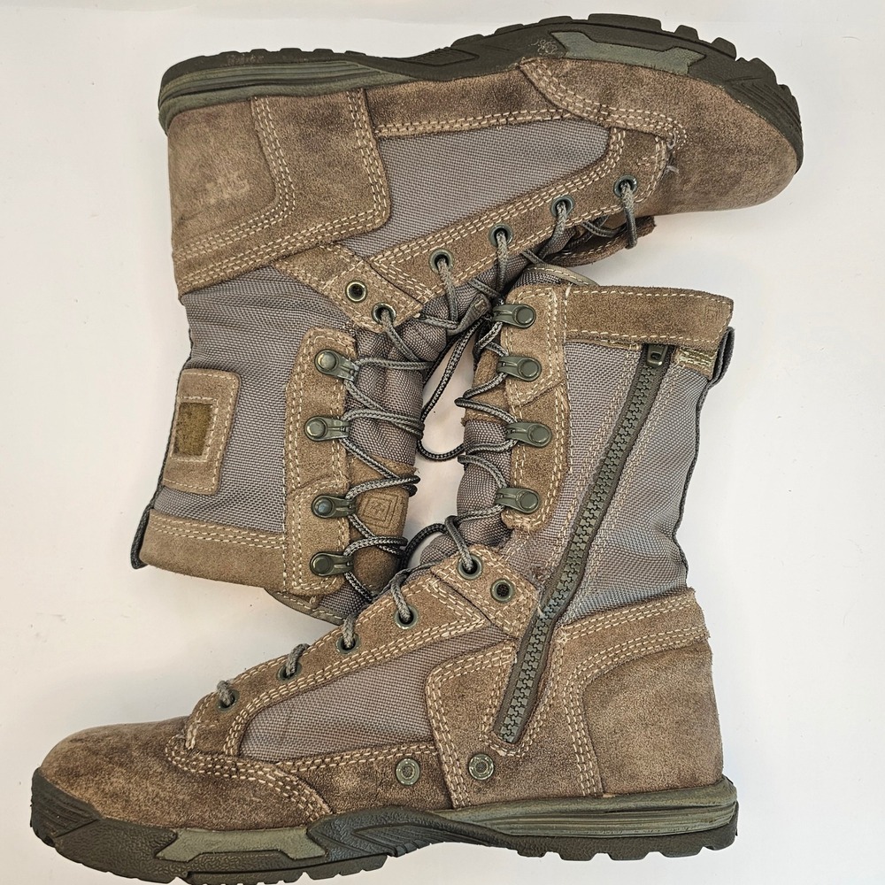 5.11 Tactical Recon Flyweight Side Zip Boots Sage Green 12318 Mens 7 US - Picture 9 of 16